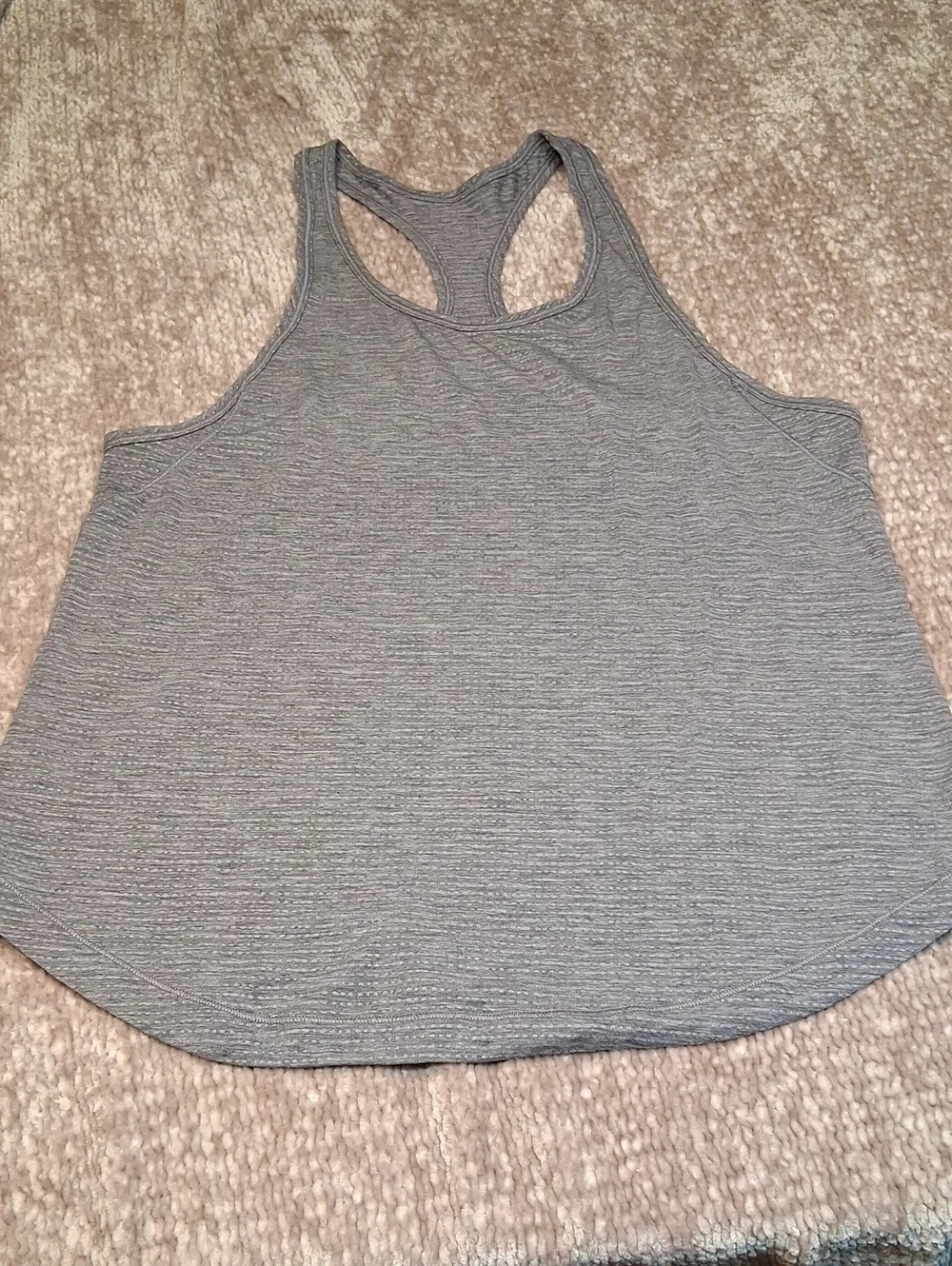 lululemon athletica Heathered Gray Racerback Tank